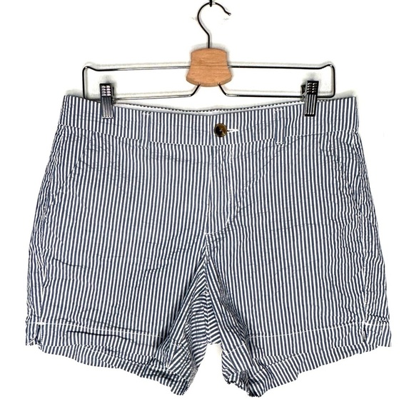 Old Navy | Blue and White Striped Seer Sucker Everyday Shorts Size 8 - Picture 2 of 7